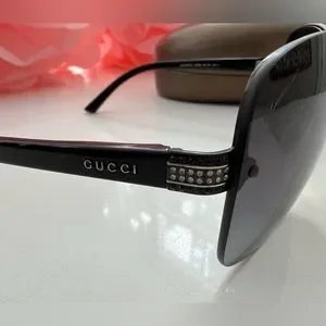 Gucci Women\'s 2897 65ZN6 Black Designer Sunglasses Gucci Women main image 4